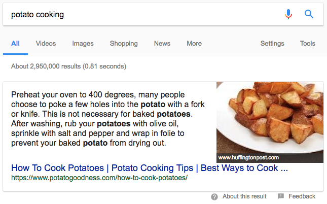 Google Featured Snippet